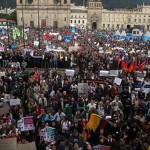 Friday's protests in Bogota (Photo: El Universal)